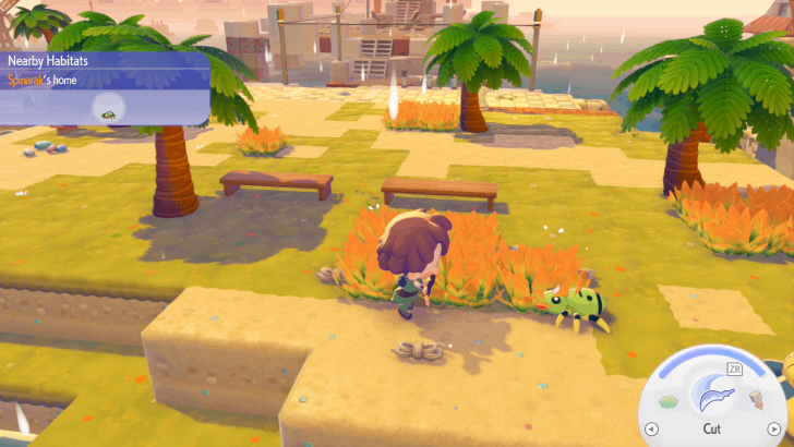 Pokemon Pokopia - Spinarak Dropping Twine (screenshot)