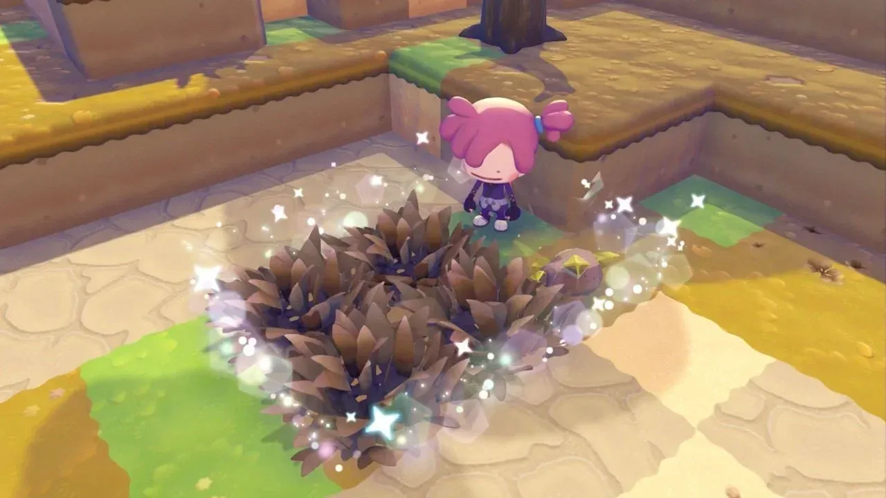 Pokémon Pokopia - Smooth Rock cave pickup spot (GAMES.GG screenshot)