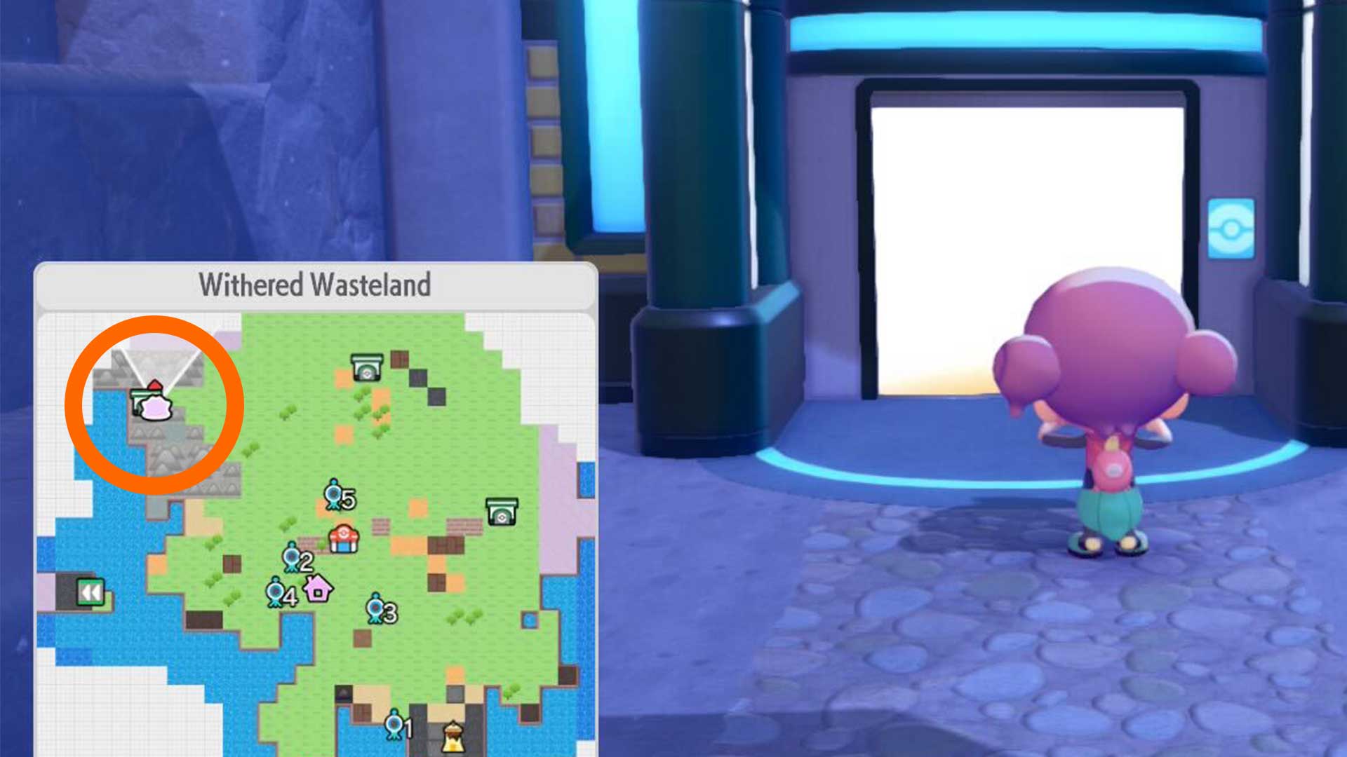 Pokémon Pokopia - Rocky Ridges location (screenshot)