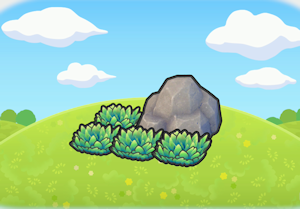 Grama Alta sob Sombra de Rocha