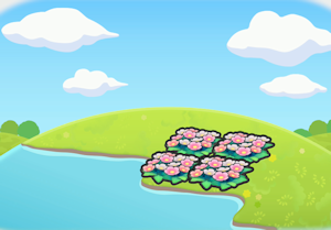 Flores sob Sombra de Rocha