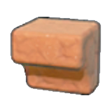 Rocha Marrom-claro Esculpida