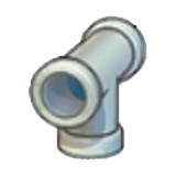 Ferro pipe (downward T)