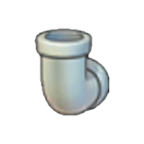 Ferro pipe (upward curve)